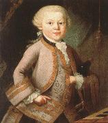 antonin dvorak mozart at the age of six in court dress, painted p a lorenzoni France oil painting artist